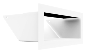 kratka kominkowa luft 45S SF (płytka) 90x200 mm (front bez łączeń) - kolor biały