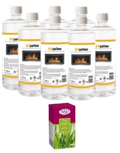 ZESTAW BIOPALIWO 7szt + olejek trawa cytrynowa