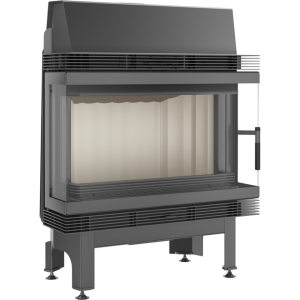 Wkład kominkowy powietrzny stalowy Blanka 670/570 lewy/prawy BS (szyby łączone bez szprosa) z acumotte + dolot, moc 7,1-14,5kw 