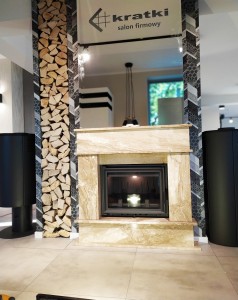 Kominek stylowy angielski z wkładem EKO 10kw i montażem Kraków