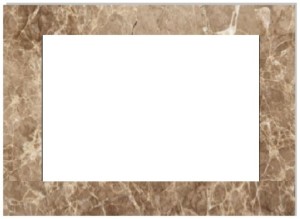 Ramka marmurowa jasnobrązowa do wkładu Zibi