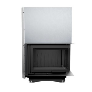 Wkład kominkowy powietrzny żeliwny Maja prawy 8 BS gilotyna (szyby łączone bez szprosa) z wylotem spalin fi 150, moc 3-10kw