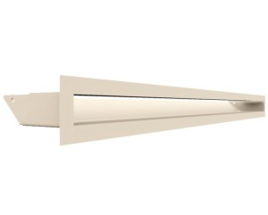 kratka kominkowa luft 45S 60x800 mm (front bez łączeń) - kolor kremowy