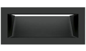 kratka kominkowa luft 45S SF (płytka) 90x200 mm (front bez łączeń) - kolor czarny