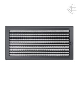 kratka wentylacyjna 22x45 grafitowa małe oko z żaluzją