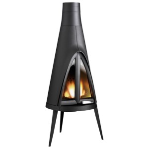 Piec wolnostojący Tipi antracyt, wylot spalin fi 200, moc  10kw